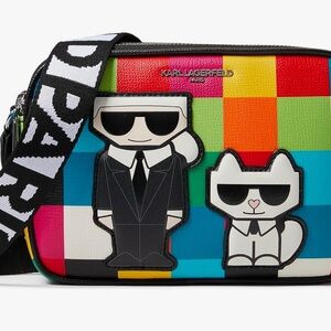 Karl Lagerfeld camera bag multicolor